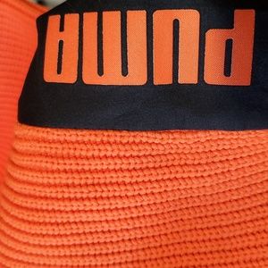 Puma Orange Ribbed Sweater